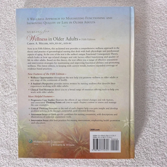 Wolters Kluwer Nursing For Wellness In Older Adults Fifth Edition Text Book - Picture 2 of 8